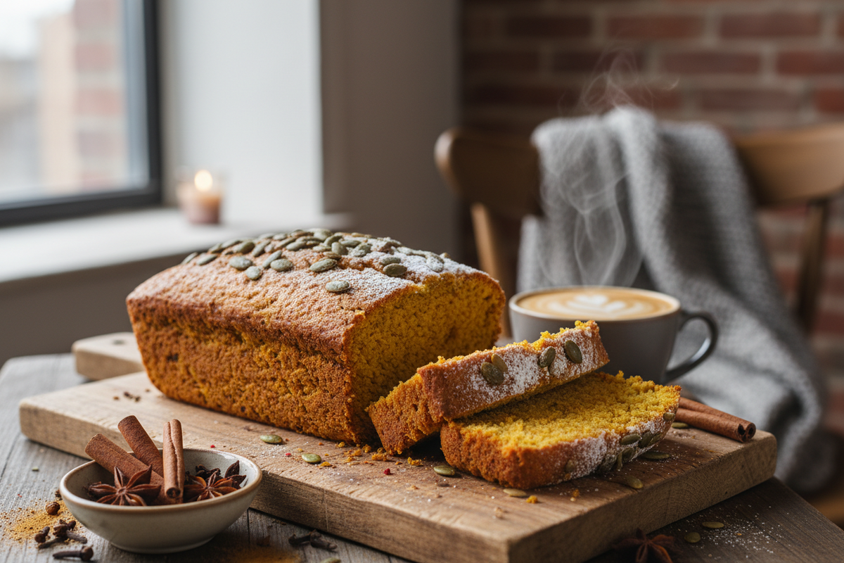 Individual pumpkin loaf